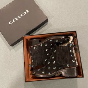 Coach chelsie boot Bowery floral boot sz 7